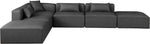 Cube - 6 Piece Modular Corner Armless Sectional