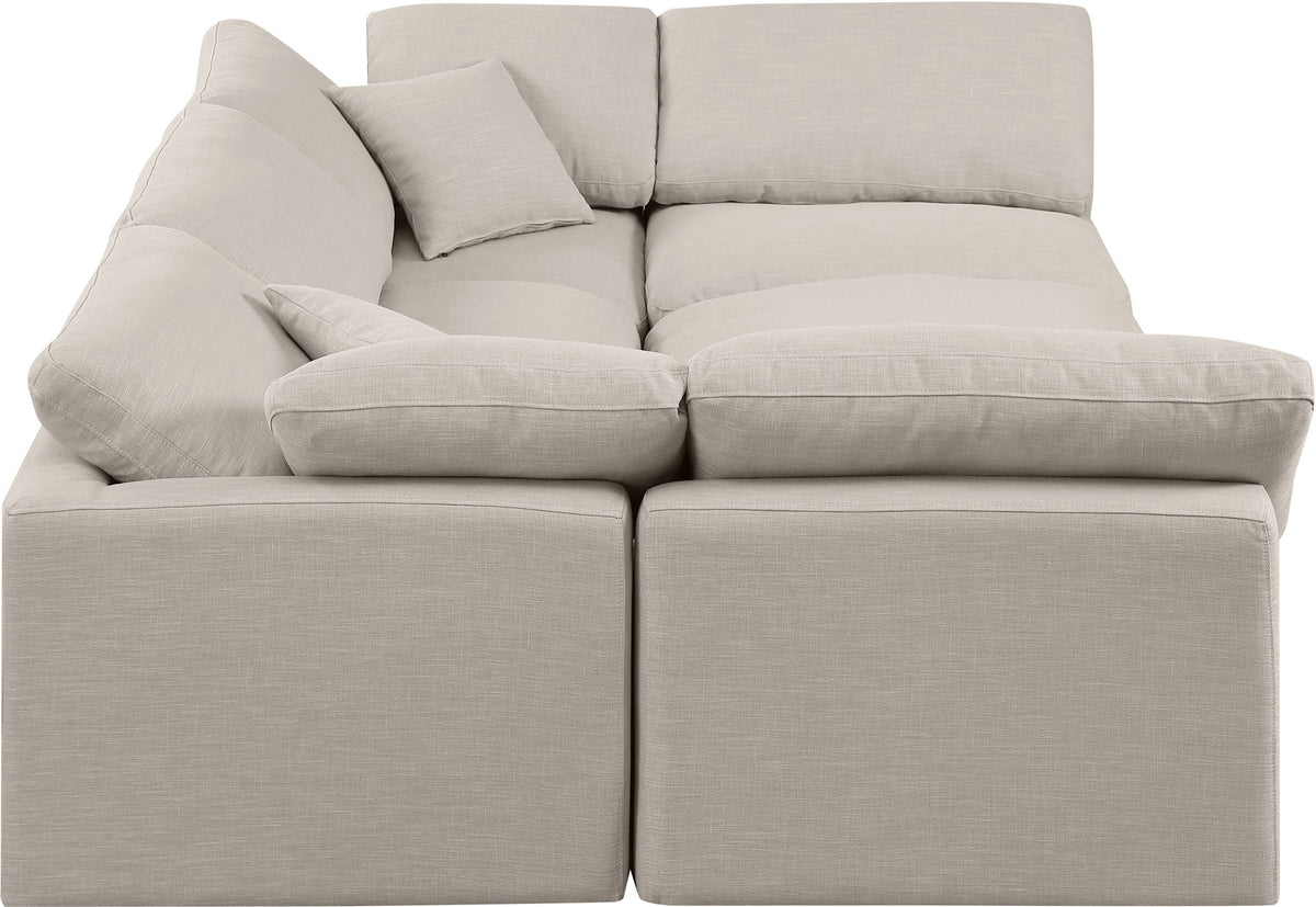 Indulge - Linen 6 Piece Modular Sectional