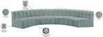 Arc - Faux Leather 6 Piece U-Shaped Modular Sofa