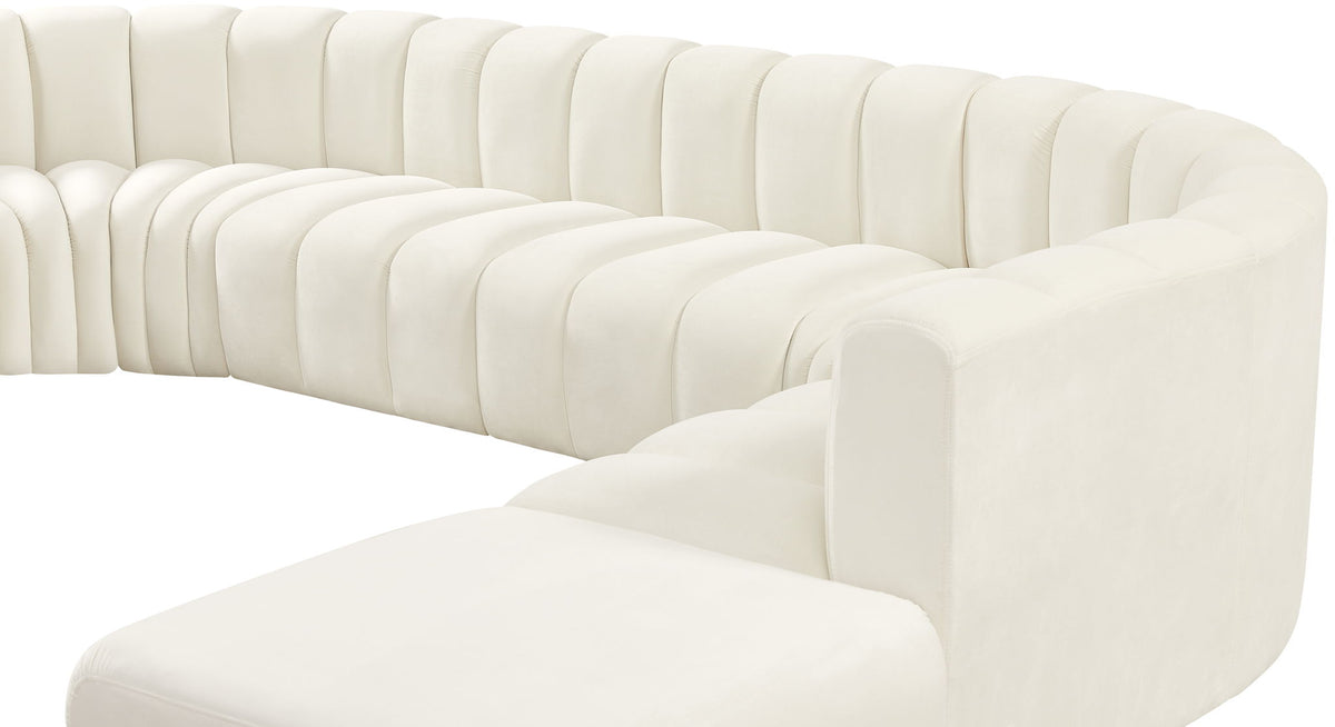 Arc - Velvet 7 Piece Corner Modular Sofa