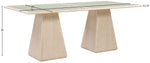 Atrium - Glass Top And Wood Base Dining Table