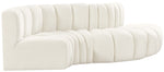 Arc - Velvet 4 Piece L-Shaped Modular Sofa