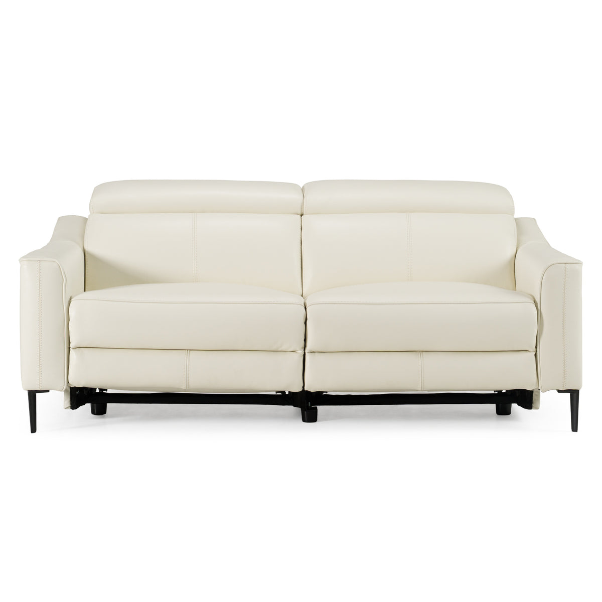 Eden - Modern White Leather Sofa With 2 Recliners by VIG Furniture - View 1