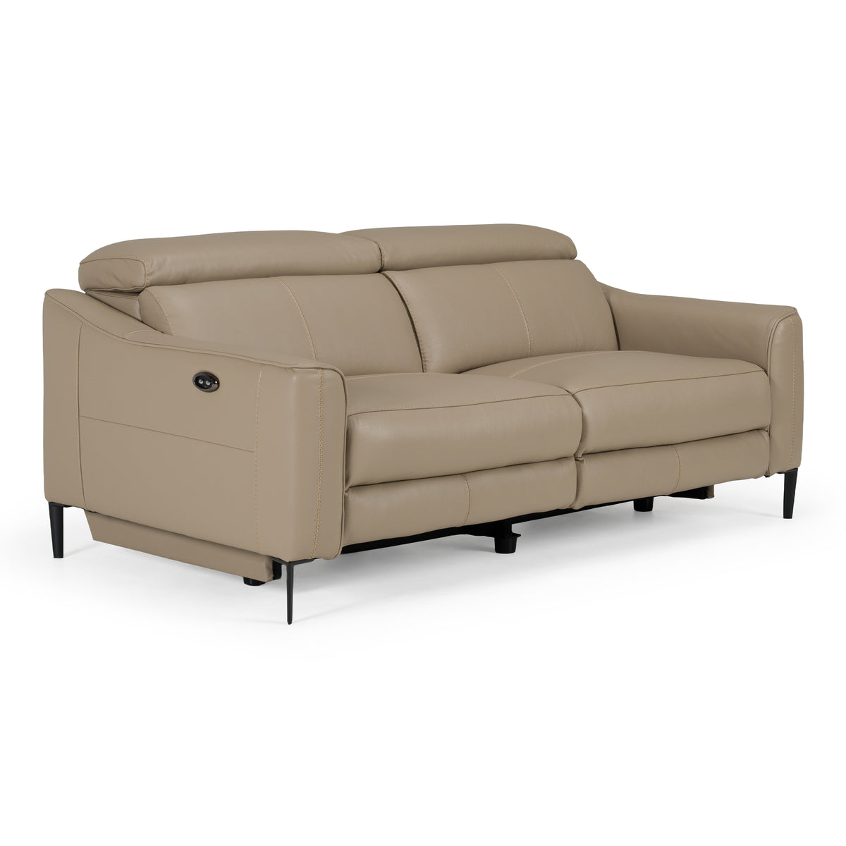 Eden - Modern Taupe Leather Sofa With 2 Recliners by VIG Furniture - View 2