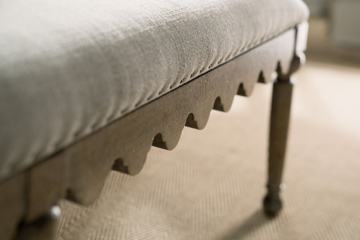 Boheme - Madera Bed Bench - Gray / Light Brown