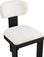 Timbra - Linen Textured Fabric Upholstered Dining Chair (Set of 2) - Black Base
