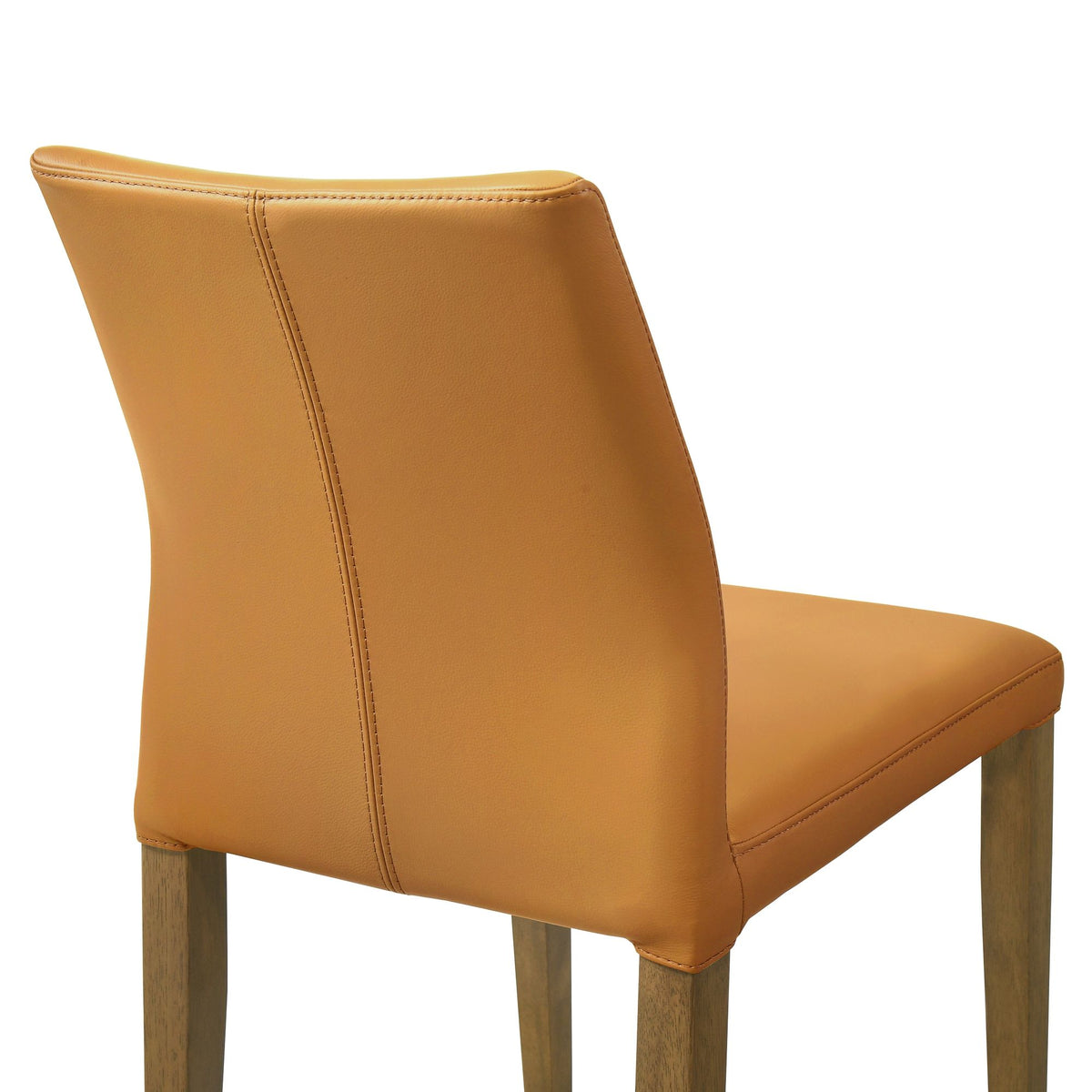 Elyza - Full Back Top Grain Leather Upholstered Wood Dining Chairs (Set of 2)