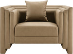Everett - Vegan Leather Upholstered Chair - Tan