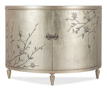 Melange - Marguerite 2-Door Demilune Chest - Silver