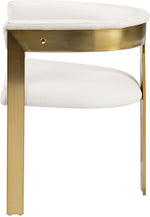 Romeo - Faux Leather Dining Chair With Gold Base (Set of 2)