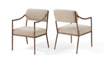 Bastille - Upholstered Dining Arm Chair (Set of 2) - Bronze Frame