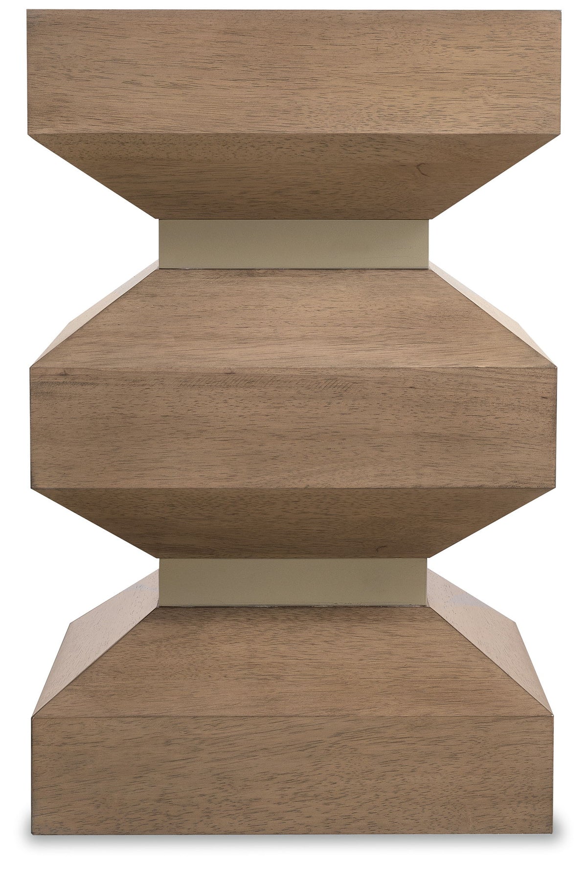 Sonnet - Square End Table - Dark Gray / Light Brown