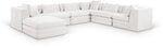 Stellar - 7 Piece Chenille Fabric Upholstered Modular Sectional