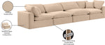 Comfy - Velvet Modular Sofa 4 Seats