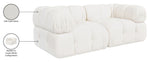 Orin - Velvet Performance Fabric Upholstered 2 Piece Modular Sofa (2 Corner Chairs)