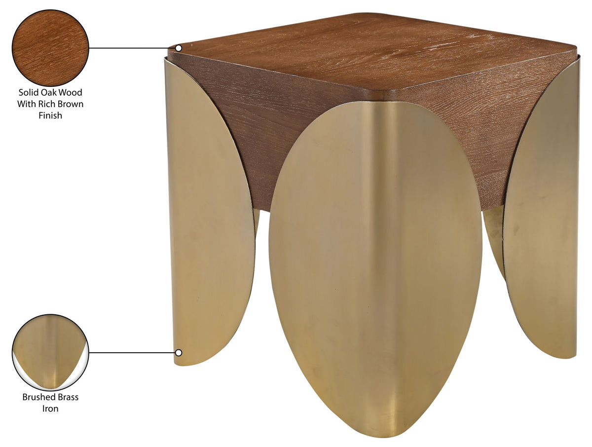 Cazari - Oak Wood And Iron Table
