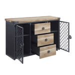Edina - Server - Oak & Sandy Black