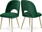 Logan - Dining Chair (Set of 2) - Gold Legs