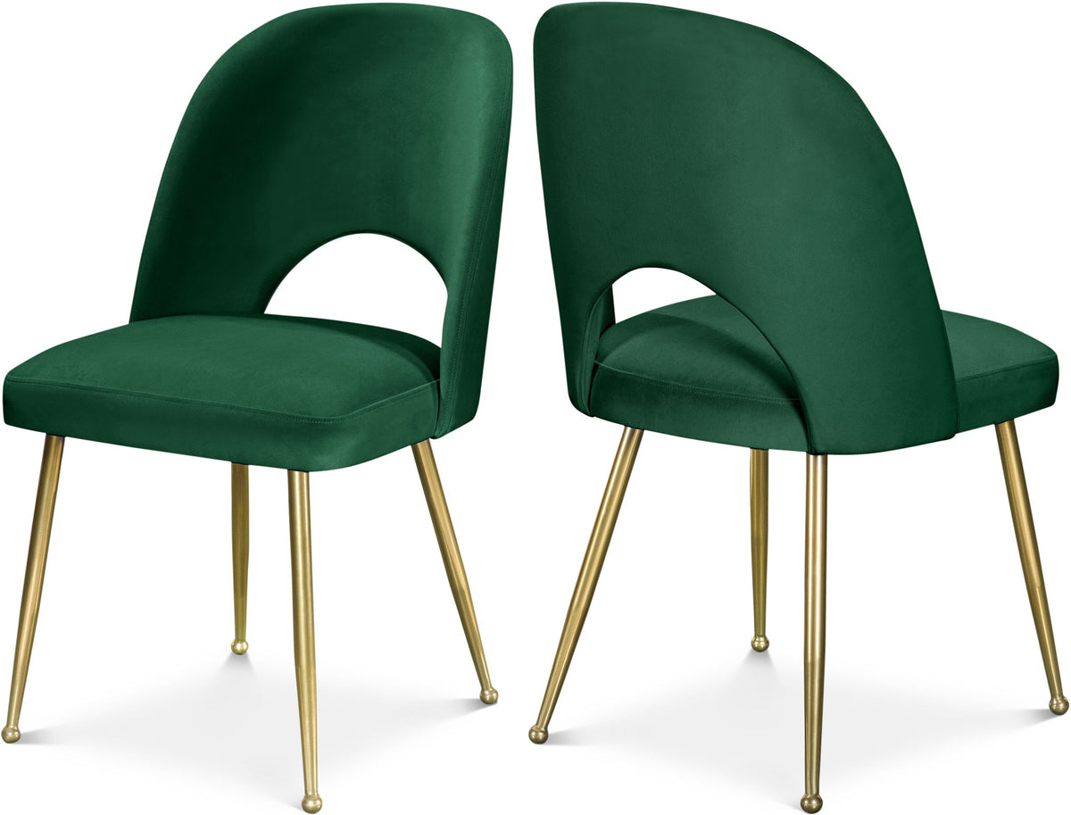 Logan - Dining Chair (Set of 2) - Gold Legs