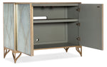 Melange - Joannie 2-Door Chest - Light Blue / Gold