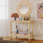 Coralie - Rattan Round Mirror