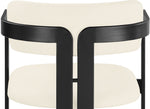 Aurum - Vegan Leather Upholstered Dining Chair With Graphite Black Base (Set of 2)