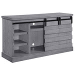 Amrita - TV Stand With Fireplace - Gray Oak