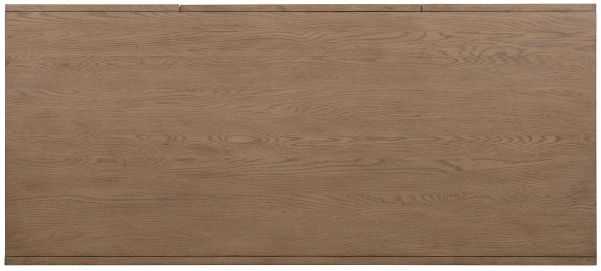 Sonnet - Sonnet Executive Desk - Dark Gray / Light Brown