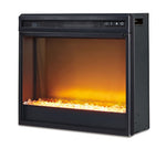 Starmore - 70" TV Stand With Glass/Stone Fireplace Insert - Brown