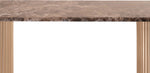 Cindra - Genuine Marble Top And Iron Base Console Table
