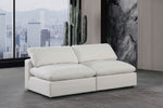 Comfy - Linen Modular Armless Sofa 2 Seats