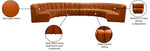 Infinity - 8 Piece Velvet Modular Sectional