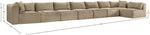 Shaggy - Fabric 8 Piece Modular Sectional