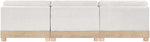 Turin - Chenille Fabric Upholstered Modular Sectional - White