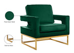Noah - Accent Chair with Gold Legs