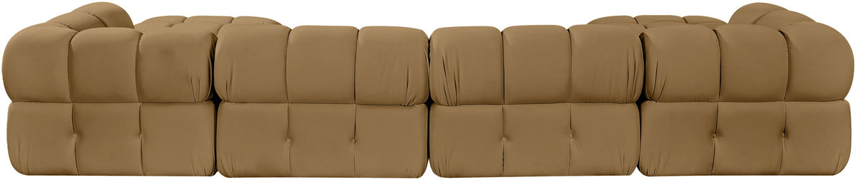 Orin - Velvet 6 Piece Modular Double Chaise Sectional
