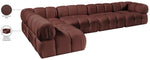 Orin - Velvet 5 Piece Modular Sectional