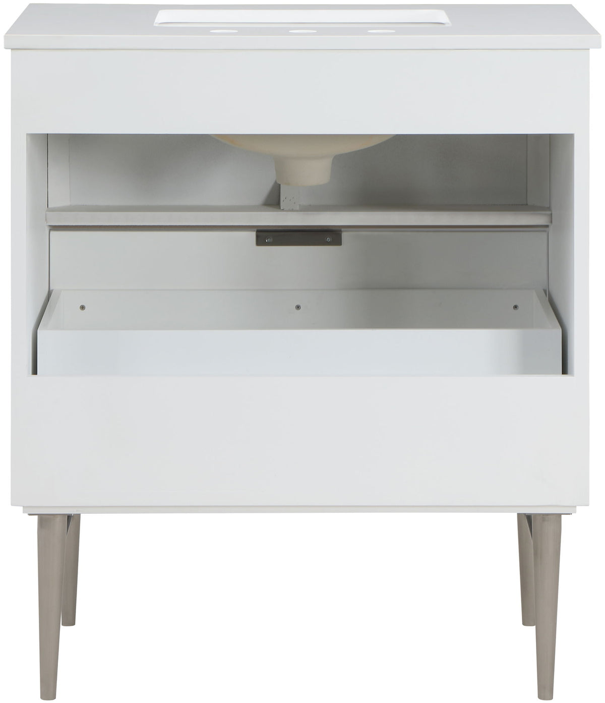 Modernist - Bathroom Vanity With Chrome Legs