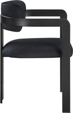 Aurum - Vegan Leather Upholstered Dining Chair With Graphite Black Base (Set of 2)