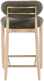 Riccio - Fabric Stool - Natural Frame