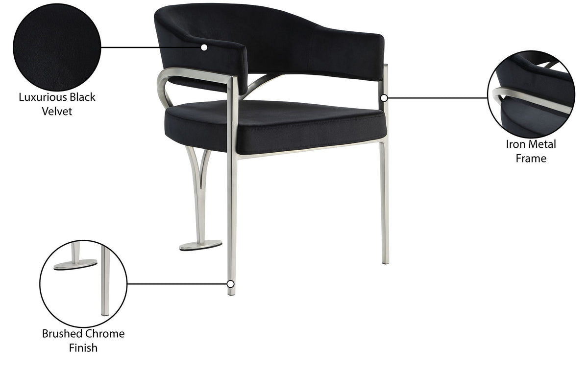 Madelyn - Dining Chair (Set of 2) - Brushed Chrome