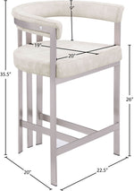 Marcello - Counter Stool (Set of 2) - Stone