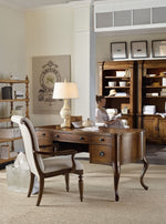 Archivist - Upholstered Side Chair - Beige / Dark Brown