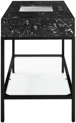 Marmo - Engineered Marble Bathroom Vanity With Black Base