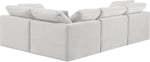 Indulge - Velvet 4 Piece Modular Corner Sectional