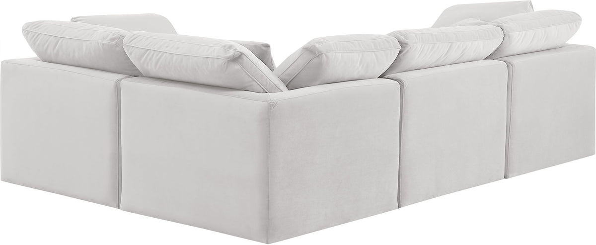 Indulge - Velvet 4 Piece Modular Corner Sectional