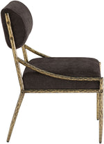 Bastille - Upholstered Dining Side Chair (Set of 2) - Brass Frame