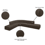 Arc - Boucle Fabric 7 Piece Corner Modular Sofa