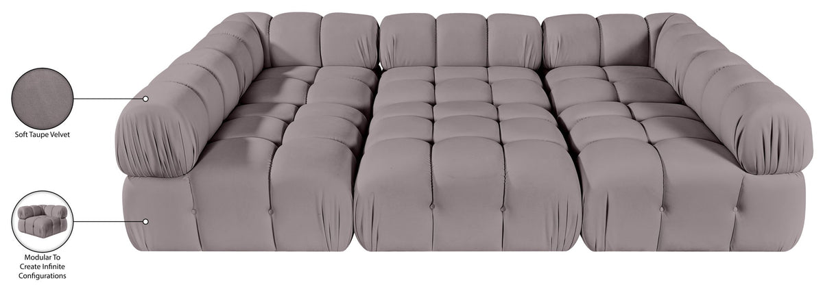 Orin - Velvet 6 Piece Modular Sectional