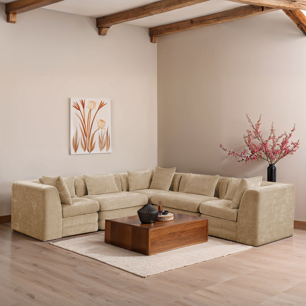Stellar - 5 Piece Upholstered Modular Sectional